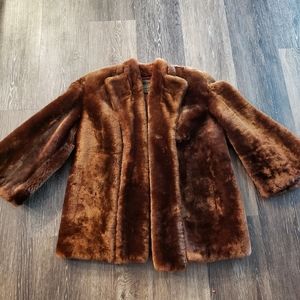 Vintage Fur Coat Brown